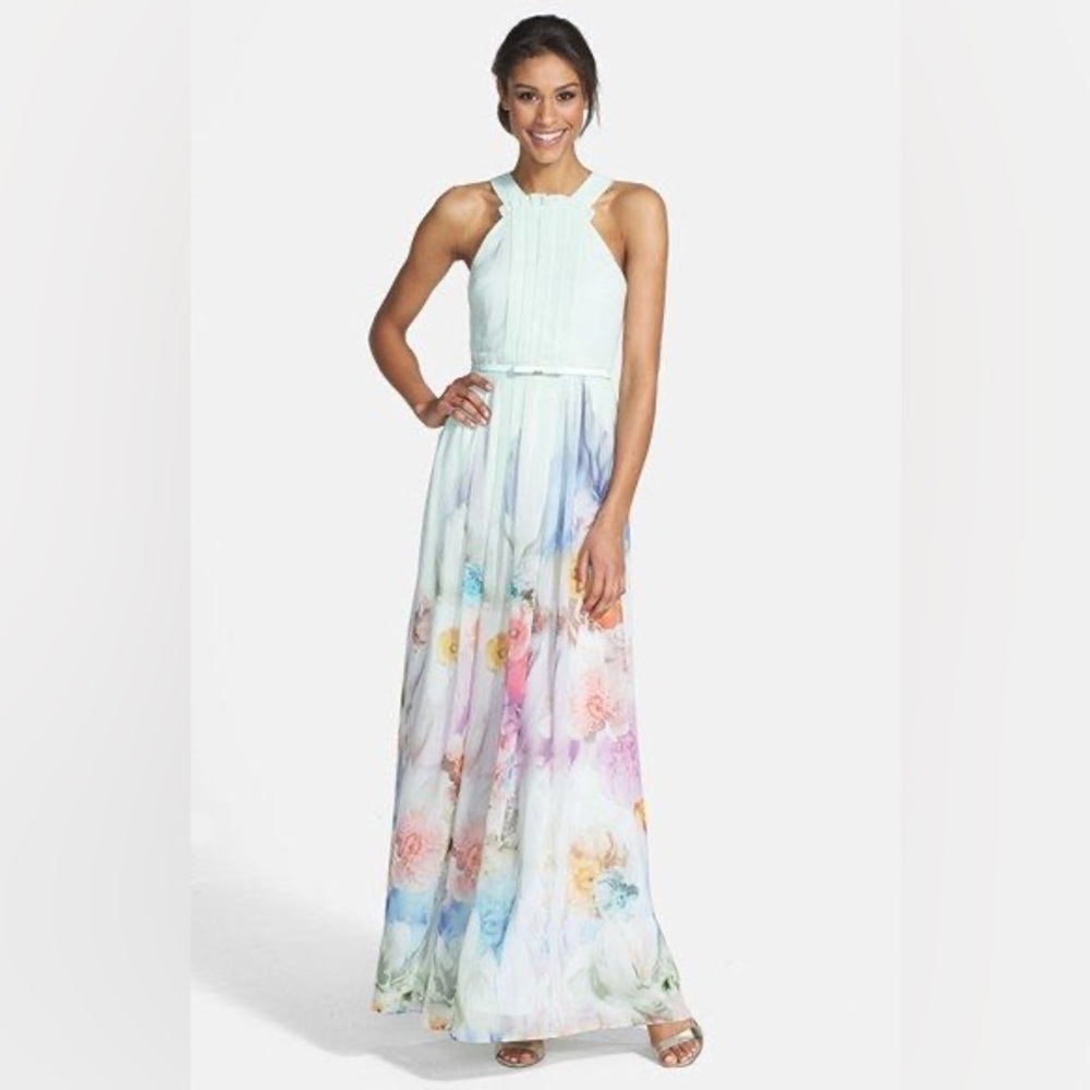 Ted Baker Floral Maxi Dress | Size 1